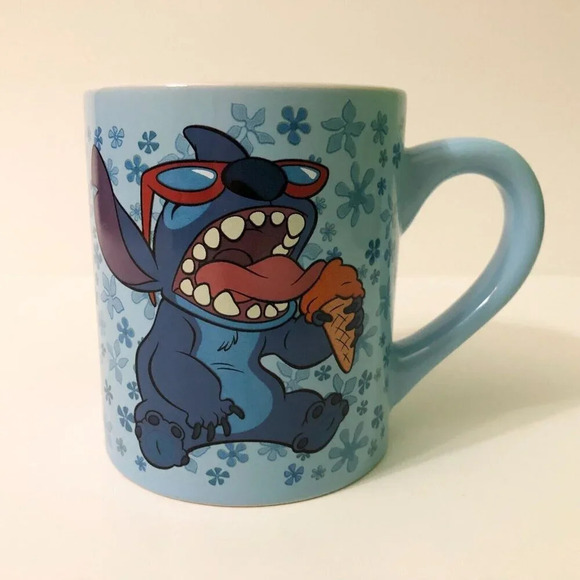 Disney Lilo and Stitch Mug Ice Cream Cone Ceramic 14  oz Coffee Cup Lilo - Picture 3 of 14